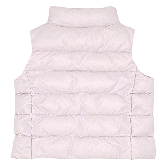 Doudoune sans manches bébé rose pâle  Ralph Lauren, vue de dos, fille 3 mois