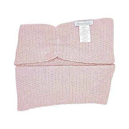 Echarpe bébé fille Tartine et Chocolat 6-12 mois, rose, tricotée en maille fantaisie