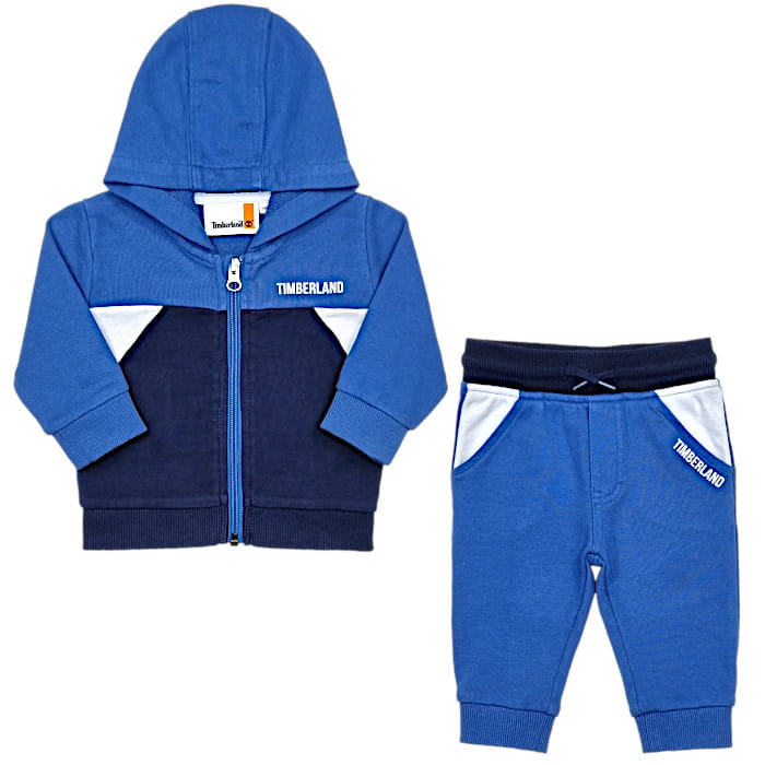 Sweat et pantalon de jogging, Timberland, pour bébé garçon 6 mois, vue de face, vêtement d'occasion de marque mode