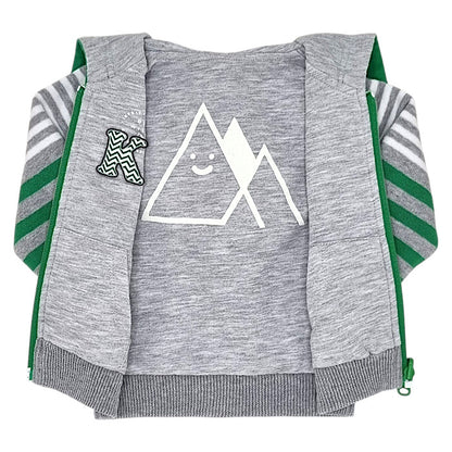 Gilet bébé réversible IKKS, vue intérieur, garçon taille 12 mois