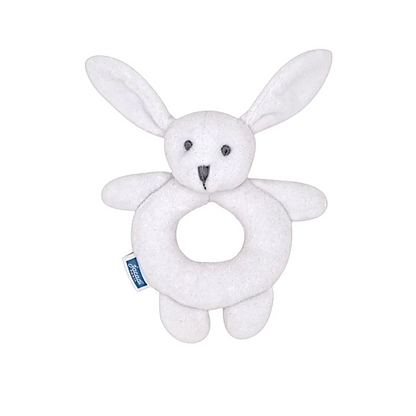 Hochet bébé mixte blanc lapin en velours, taille unique, marque Jacadi - seconde main haut de gamme