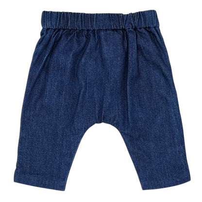 Jean confort bébé bleu Jacadi, vue de dos, mixte 3 mois