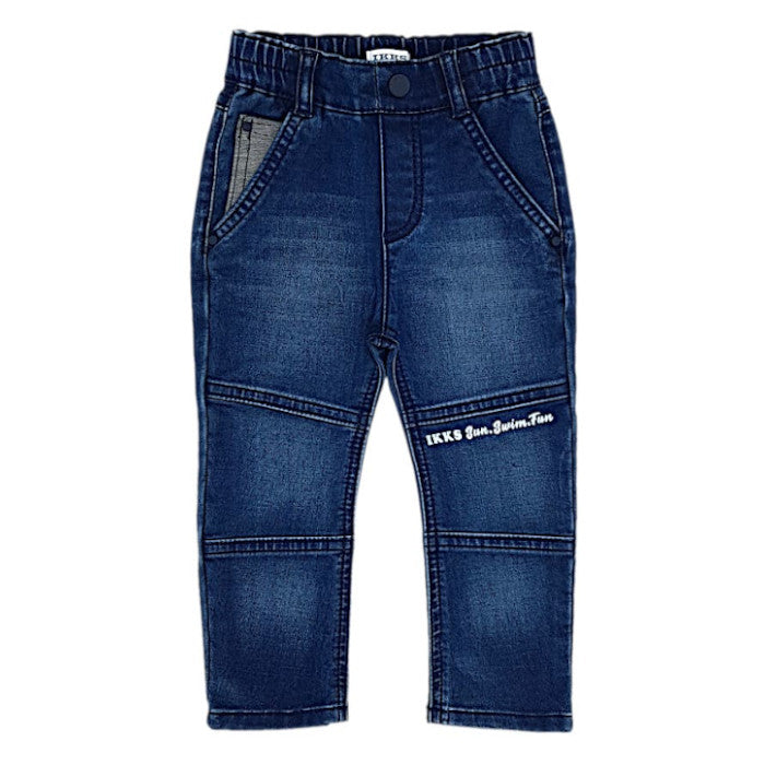 Jean slim bébé garçon 18 mois IKKS d'occasion bleu effet usé