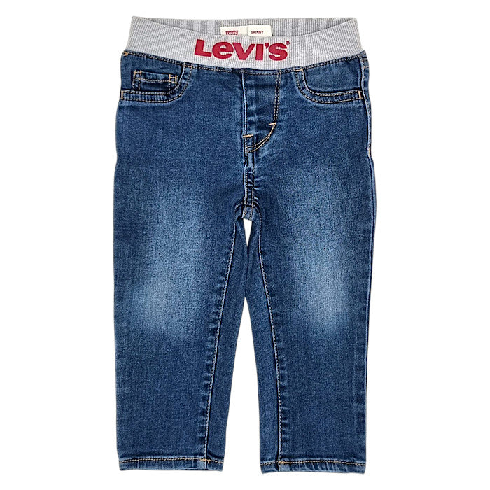 Jean skinny bébé garçon Levi's, bleu délavé , taille 12 mois, seconde main premium, vue de face
