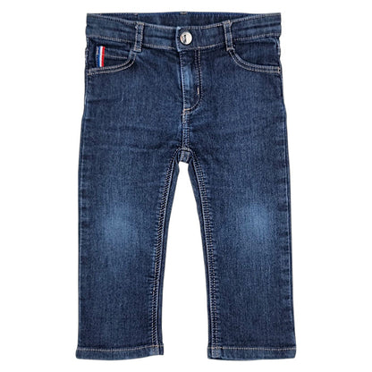 Jean slim bébé garçon Jacadi, bleu brut, taille 18 mois, seconde main haut de gamme, vue de face