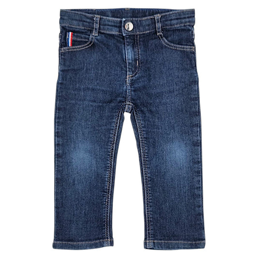 Jean slim bébé garçon Jacadi, bleu brut, taille 18 mois, seconde main haut de gamme, vue de face