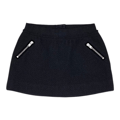 Jupe bébé fille Bonpoint, noir poches zippées, taille 3 ans, seconde main haut de gamme, vue de face