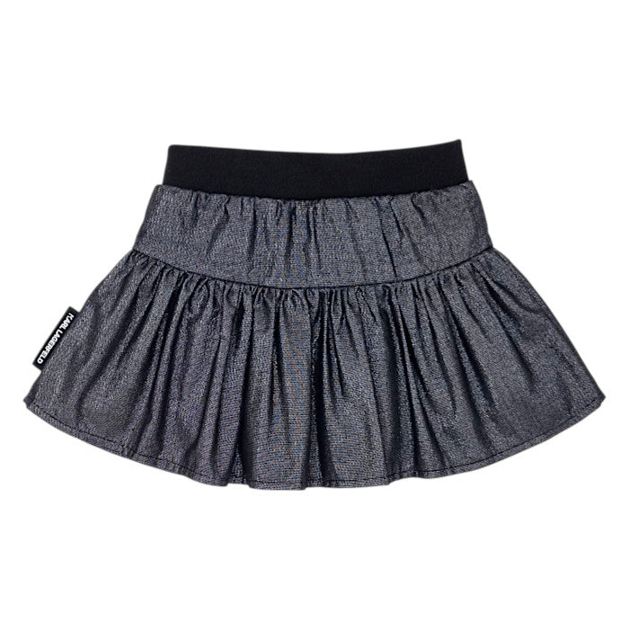 Jupe bébé gris aspect brillant Karl Lagerfeld, vue de dos, fille 6 mois