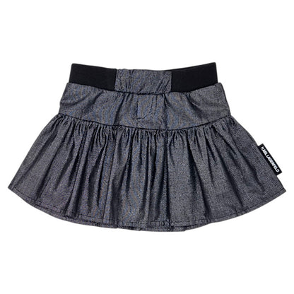 Jupe bébé fille Karl Lagerfeld, gris aspect brillant, taille 6 mois, seconde main luxe, vue de face