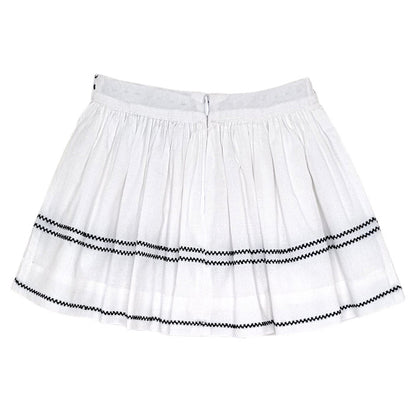 Jupe bébé blanc à sequins Tartine et Chocolat, vue de dos, fille 24 mois