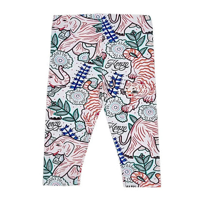 Legging multicolore, Kenzo, fille 6 mois, vue de face, vêtement bébé de marque, seconde main de luxe en état impeccable