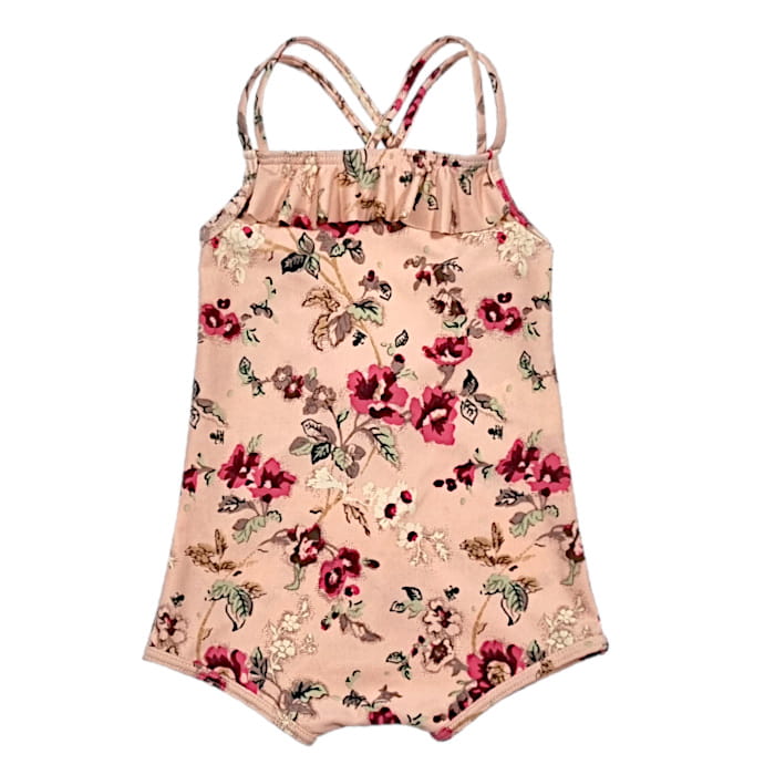Maillot de bain luxe pour bébé fille 12 mois Kenzo d'occasion rose saumon motif floral