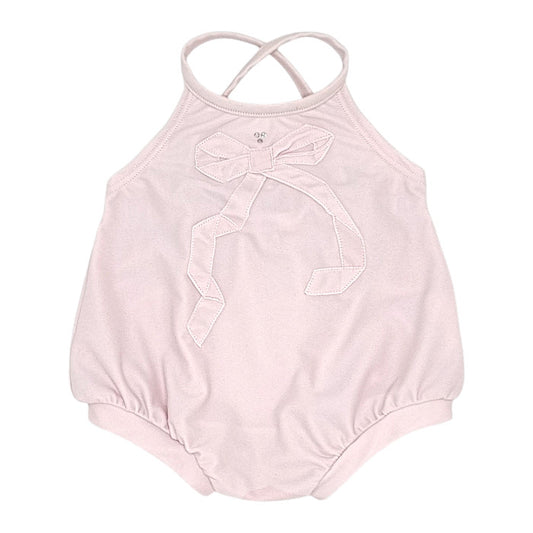 Maillot de bain bébé fille Repetto, rose à nœud, taille 3 mois, seconde main premium, vue de face
