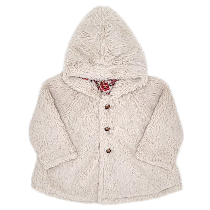 Manteau rose réversible, Kenzo, 6 mois, vue de face, vêtement bébé marque de luxe fille