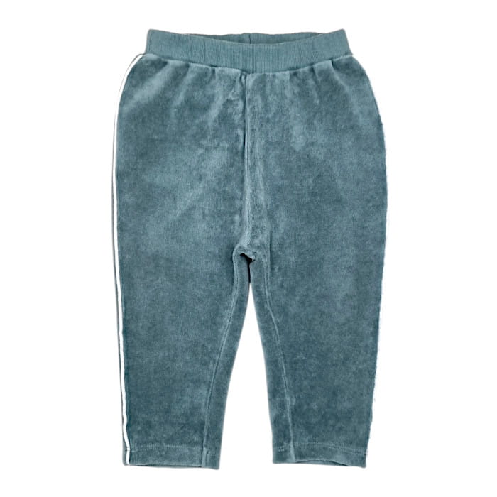 Pantalon de jogging vert, Bonton, pour bébé garçon 6 mois, vue de face, vêtement tendance de seconde main