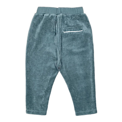 Pantalon de jogging vert, Bonton, pour bébé garçon 6 mois, vue de dos, vêtement tendance de seconde main