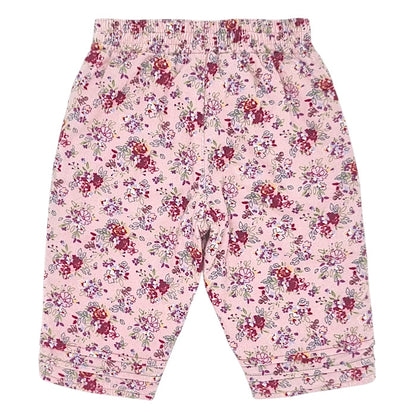 Pantalon confort bébé rose imprimé fleuri Kenzo, vue de dos, fille 3 mois