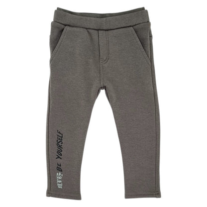 Pantalon de jogging bébé garçon IKKS, kaki double ceinture, taille 24 mois, seconde main premium, vue de face