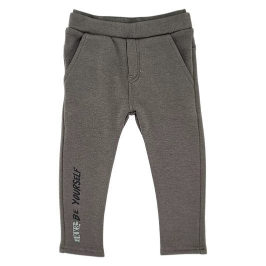 Pantalon de jogging bébé garçon IKKS, kaki double ceinture, taille 24 mois, seconde main premium, vue de face
