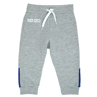 Pantalon de jogging bébé garçon gris à liens, taille 12 mois, marque Kenzo - seconde main luxe