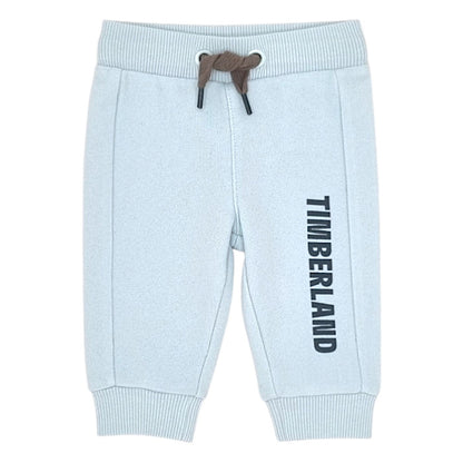 Pantalon de jogging bébé garçon Timberland, bleu ciel signature, taille 3 mois, seconde main premium, vue de face