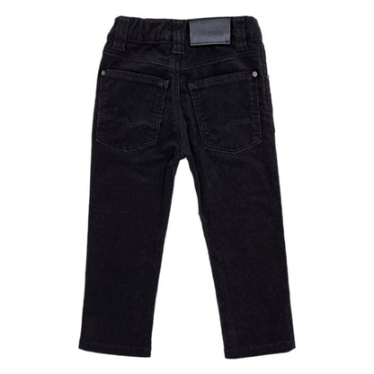 Pantalon noir velours milleraies, Hugo Boss, 18 mois, vue de dos, vêtement de marque pour bébé garçon