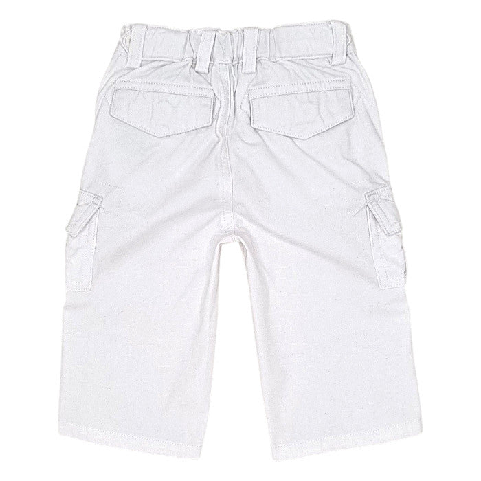 Pantalon bébé blanc en coton Ralph Lauren, vue de dos, garçon 12 mois