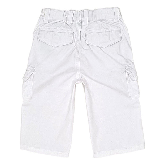 Pantalon bébé blanc en coton Ralph Lauren, vue de dos, garçon 12 mois