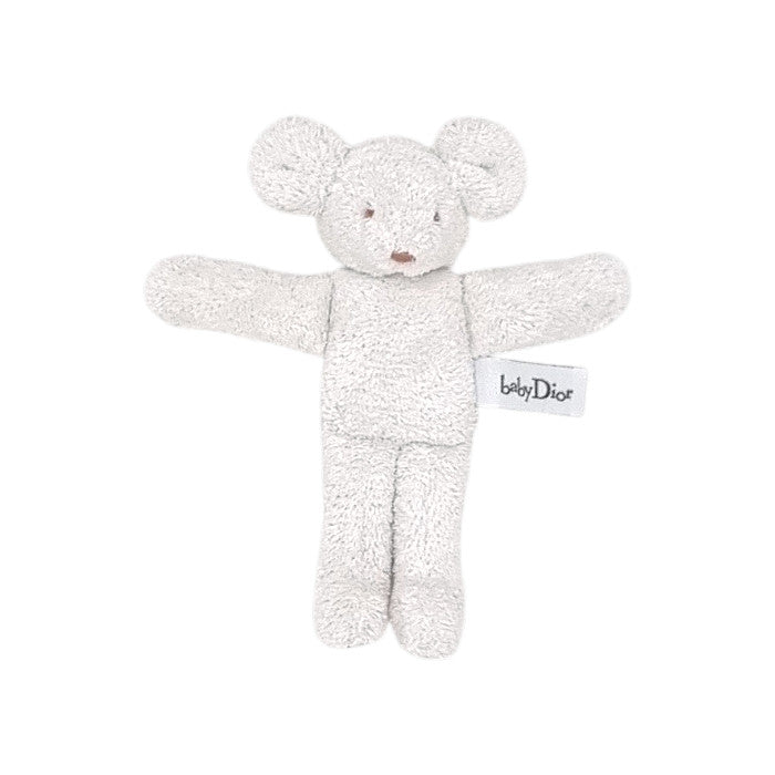 Peluche bébé mixte Baby Dior, blanc souris, taille taille unique, seconde main luxe, vue de face
