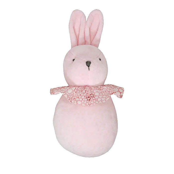 Peluche bébé fille rose lapin boule, taille unique, marque Jacadi - seconde main haut de gamme