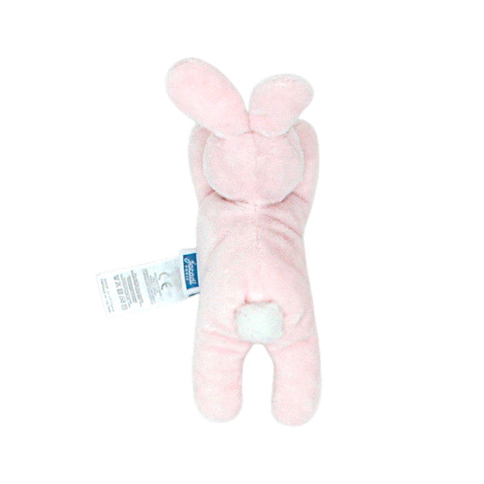 Peluche bébé rose lapin dormeur Jacadi, vue de dos, fille TU