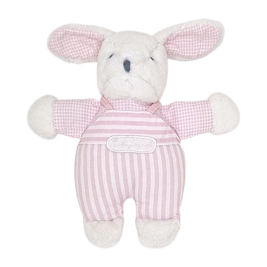 Peluche bébé fille Jacadi, rose lapin en tissu, taille unique, seconde main haut de gamme, vue de face