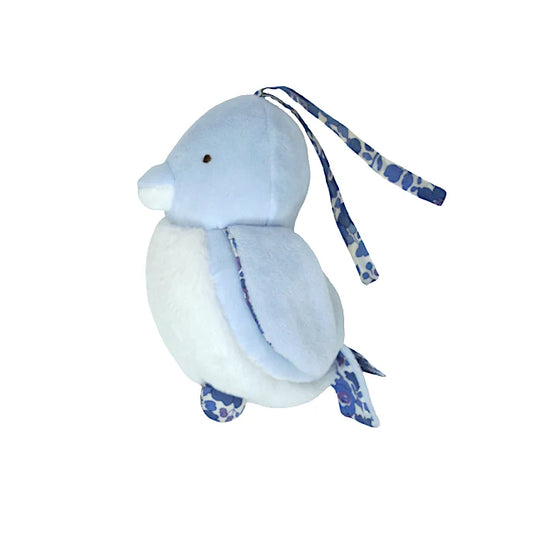 Peluche musicale bébé garçon bleu oiseau, taille unique, marque Jacadi - seconde main haut de gamme