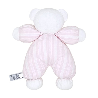 Peluche ourson rayures Garda, marque Tartine et Chocolat, pour bébé fille, vue de dos, article d'occasion en état impeccable.