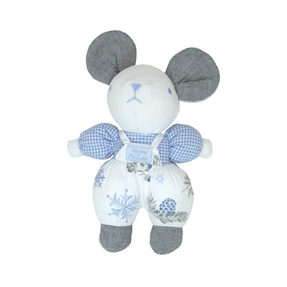 Peluche bébé mixte blanc/bleu souris en velours et tissu, taille unique, marque Tartine et Chocolat - seconde main haut de gamme