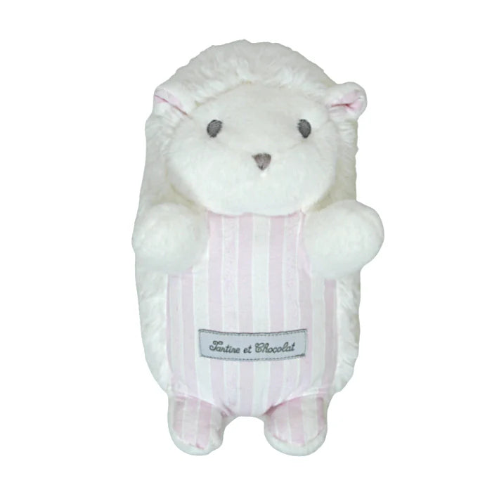 Peluche bébé fille blanc/rose Léon le hérisson, taille unique, marque Tartine et Chocolat - seconde main haut de gamme