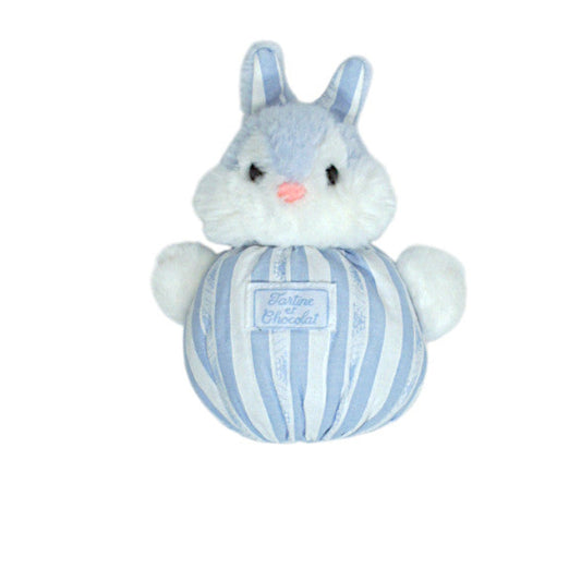 Peluche bébé garçon bleu lapin boule, taille unique, marque Tartine et Chocolat - seconde main haut de gamme