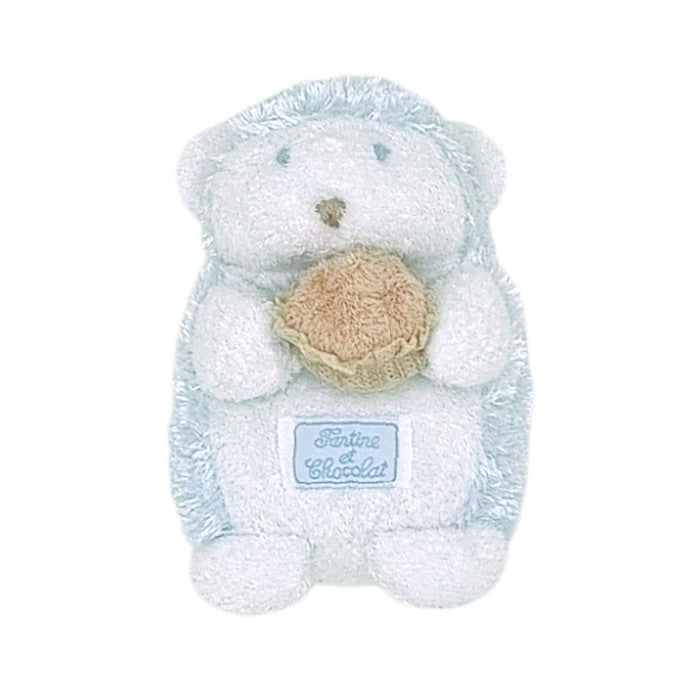 Peluche bébé garçon Tartine et Chocolat, bleu Léon le hérisson, taille unique, seconde main haut de gamme, vue de face