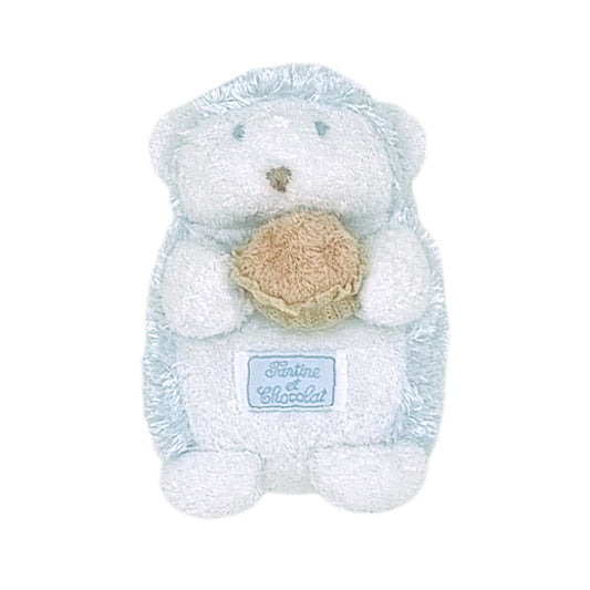 Peluche bébé garçon Tartine et Chocolat, bleu Léon le hérisson, taille unique, seconde main haut de gamme, vue de face