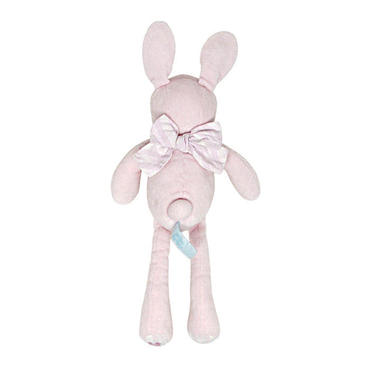 Peluche bébé fille Tartine et Chocolat taille unique, rose, orné d'un nœud en tissu à rayures Garda