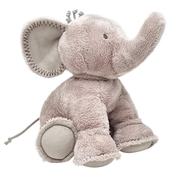 Peluche bébé mixte Tartine et Chocolat, Ferdinand l'éléphant taupe, taille unique, seconde main haut de gamme, vue de profil