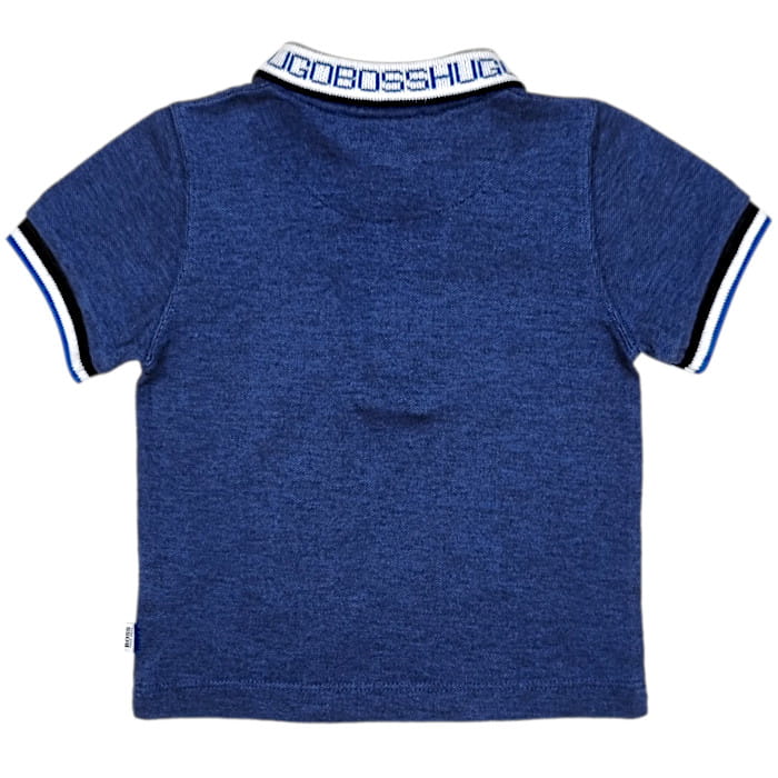 Polo bleu Hugo Boss bébé garçon 6 mois