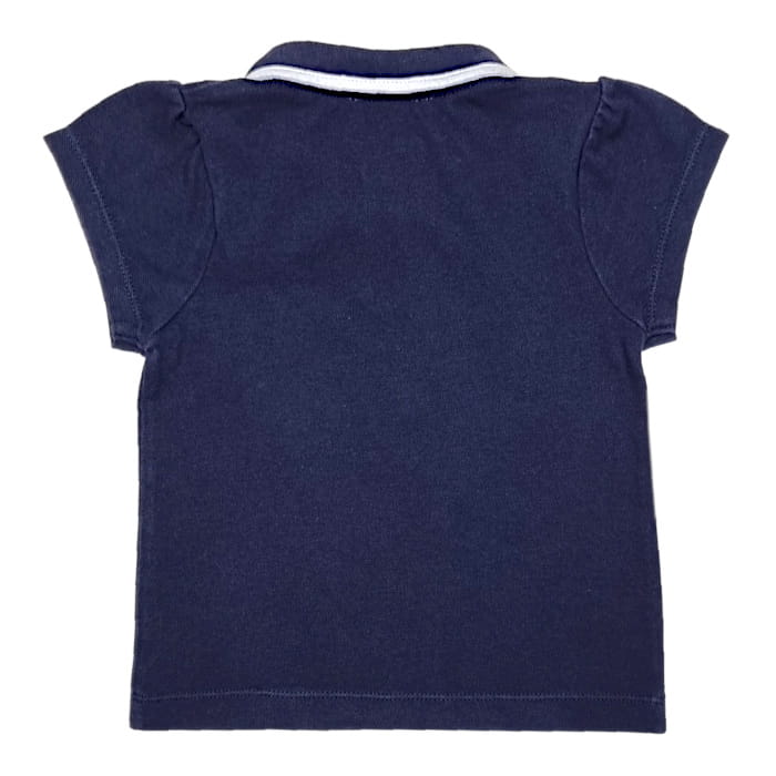 Polo bleu marine Jacadi bébé fille 6 mois