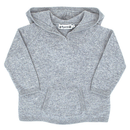 Pull bébé mixte gris en cachemire, taille 18 mois, marque Bonpoint - seconde main haut de gamme