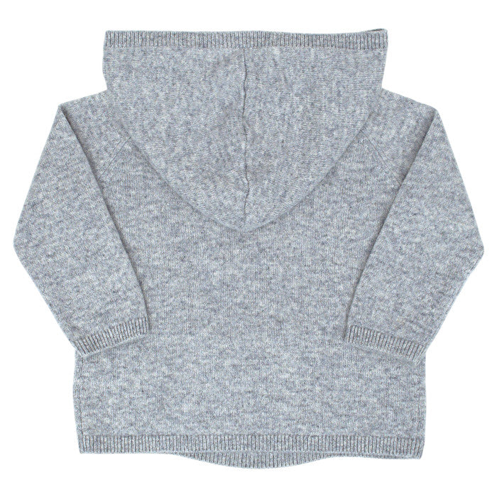 Pull bébé mixte Bonpoint 18 mois, gris, à capuche