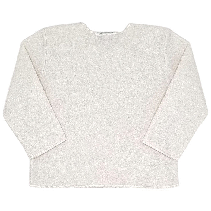 Pull bébé écru en polaire Bonton, vue de dos, mixte 3 mois