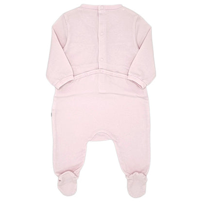 Pyjama bébé rose pâle signature Boss, vue de dos, fille 6 mois