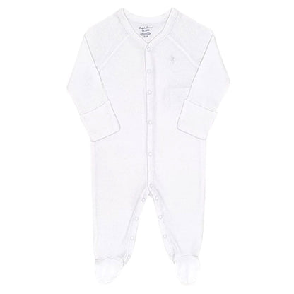 Pyjama Ralph Lauren bébé 3 mois seconde main blanc uni coton