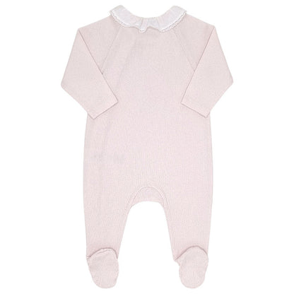 Pyjama bébé rose à collerette Tartine et Chocolat, vue de dos, fille 9 mois