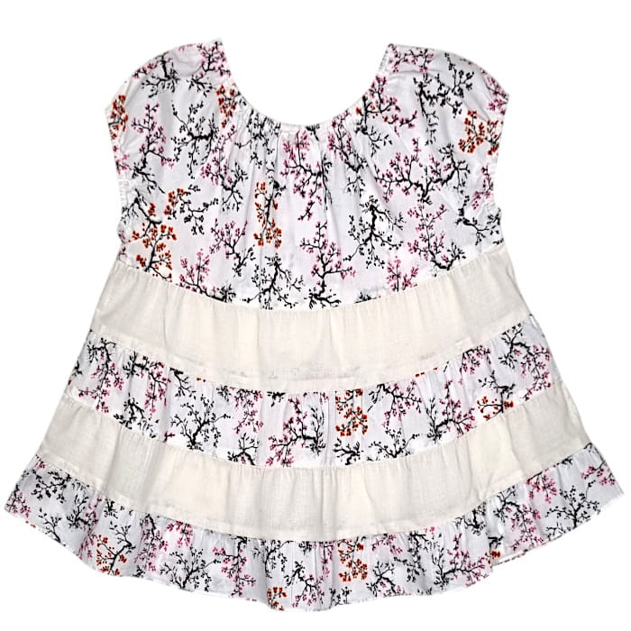 Robe blanche Bonpoint bébé fille 6 mois